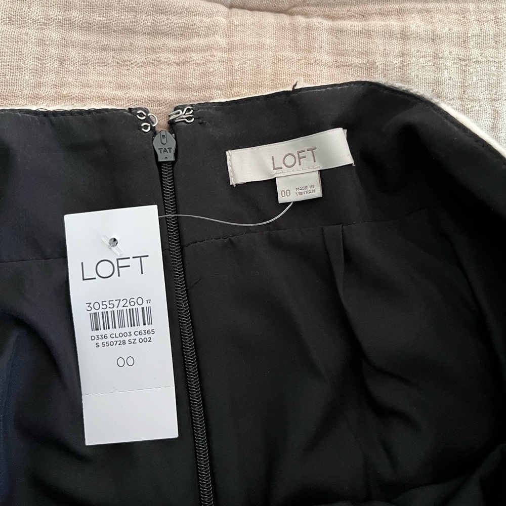NWT LOFT Buffalo Plaid Wool-Blend Shift Skirt - Picture 5 of 11